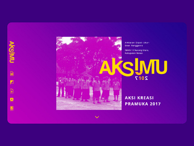 AKSIMU 2017 - Landing Page brand identity branding design graphic design landing page ui ui design visual web design