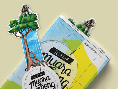 Guidebook Jelajah Muara Gembong book book design design digital lettering graphic design illustration lettering logo watercolor