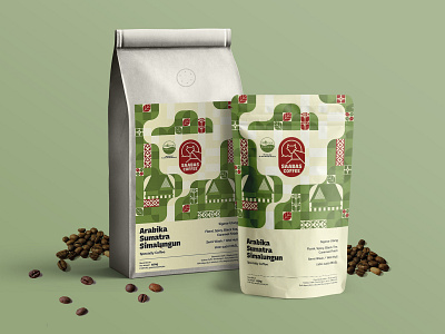 Coffee pouch packaging design, Saabas Coffee