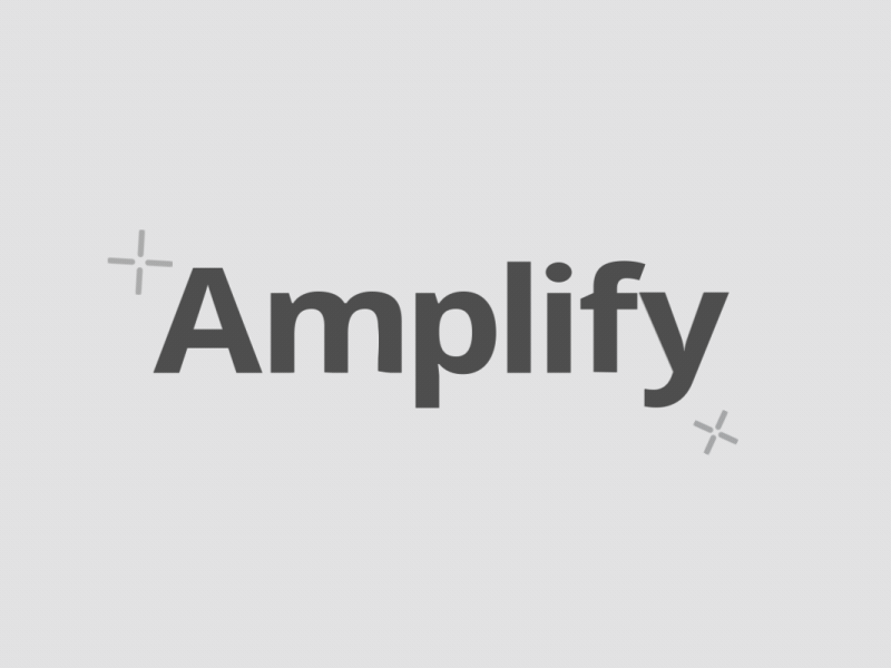 Amplify Logo 2d after effects hootsuite illustrator social media