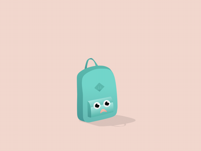 Lost Backpack after effects animation hootsuite