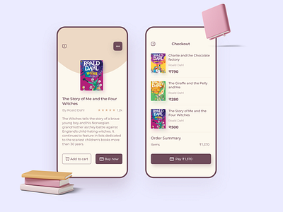 eBook Checkout Screens appdesign appdesigner book books checkout flow checkoutflow design ebook ebook cover ebook design ebook layout ebooks figma mobile ui uidesigner