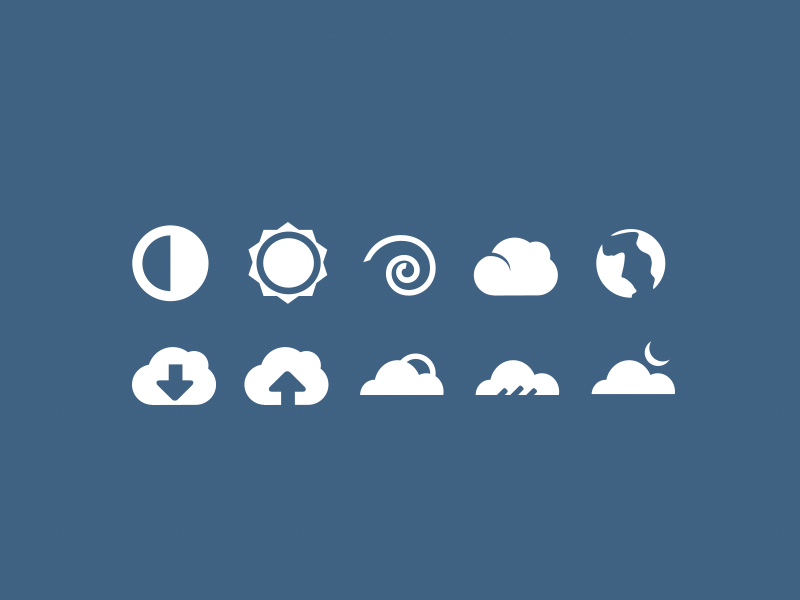 Weather Icons by Jimmy On on Dribbble