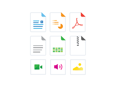 Document Icons adobe app character creation design flat icon icons icons pack illustration minimal type ui ux vector web