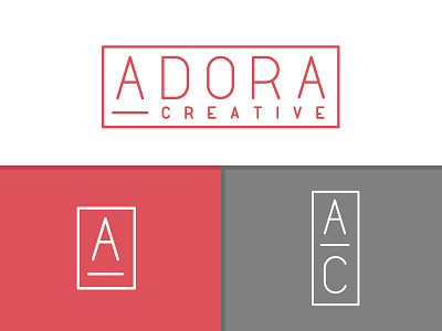Adora Creative branding identity logo logo type