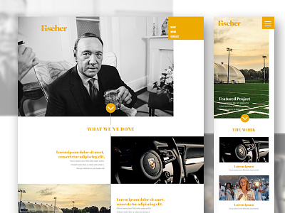 Fischer Site Concept branding identity web web design webpage website