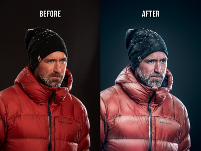 Cold Man Photo Before & After