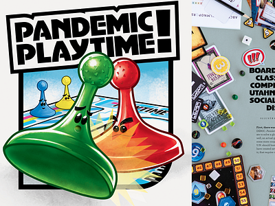 Pandemic Playtime agent design editorial hypno hypnoagent illustration illustrator layout photoshop