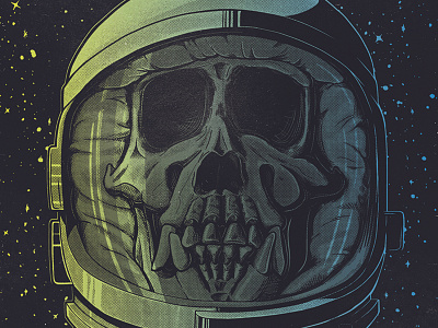 Space Monkey agent art band design gig poster helmet hypno hypnoagent illustration illustrator monkey photoshop poster poster art poster design skull skull art space spaceman stars