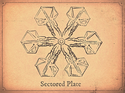Sectored Plate agent art design hypno hypnoagent illustrator photoshop plate snow snowflake