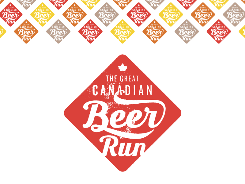 Beer Run Concept badge logo