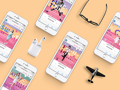 Iphone UI Design branding color design fashion ui ux design