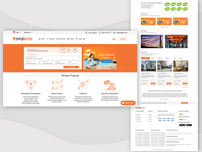 Pegipegi Homepage Website UI