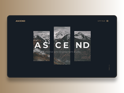 Ascend adobe xd design minimal ui web web design