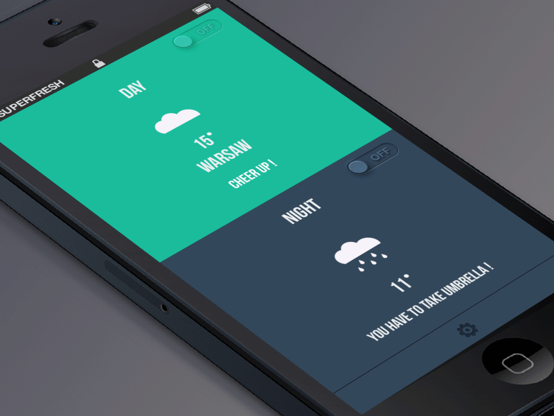 weather app - slide GIF