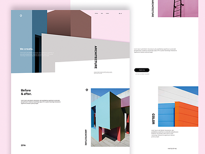 Architectural studio website architecture color design site web webdesign website
