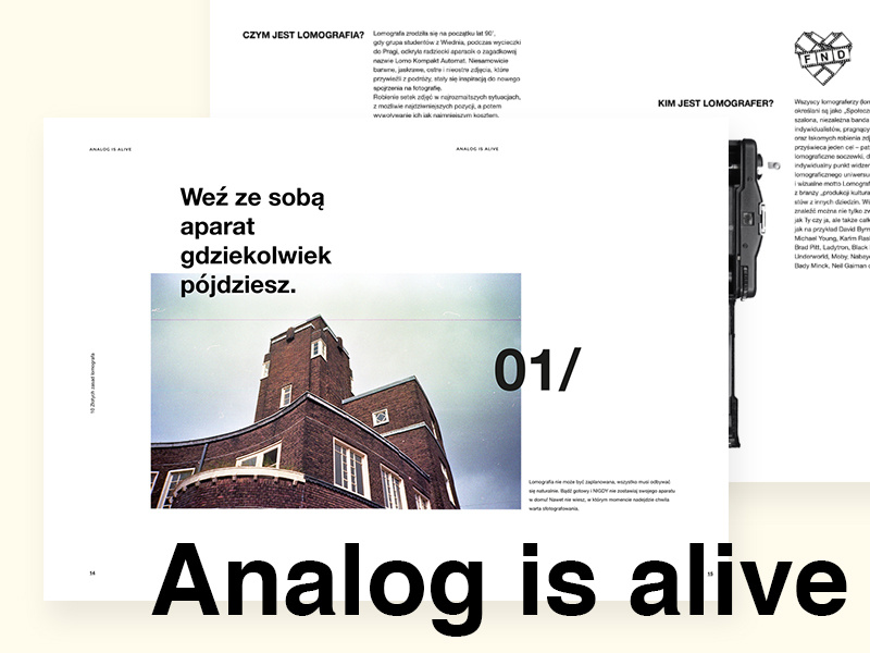 Analog is alive - editorial design typography design publication book graphic editorial design