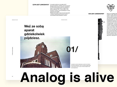 Analog is alive - editorial design