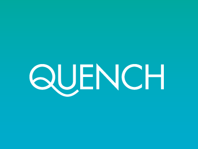 Quench mark minimal q quench simple type typography