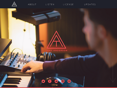 TA Music Website branding music web web design