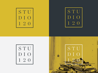 Studio120 Concept didot logo stacked studio