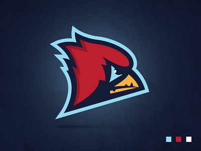 Webb City Cardinal Concept bird cardinal cardinals logo mascot redbird webb city wrestling youth