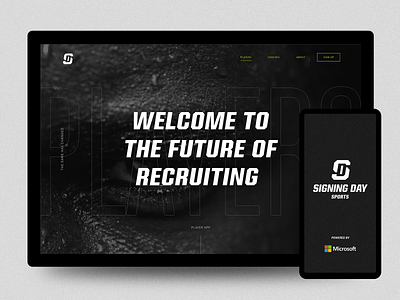 Signing Day Sports App and Marketing Site