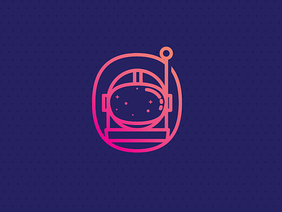 Astronaut Icon astronaut gradient helmet icon space