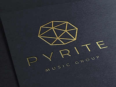 Pyrite 2 branding gold identity logo music pyrite