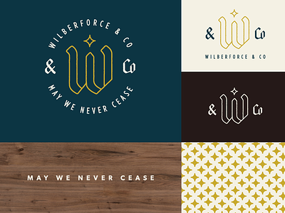 Wilberforce & Co Branding branding logo star w