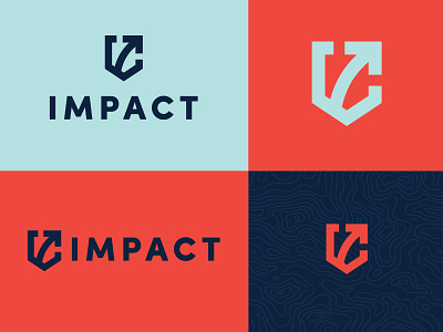 Impact Branding arrow badge branding crest icon logo ministry missions youth