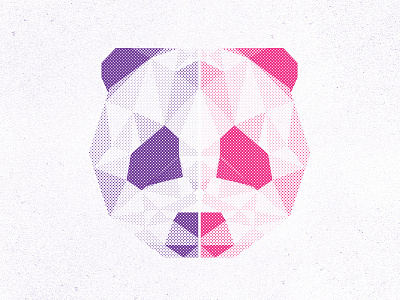 Geometric Halftone Panda apparel geometric halftone illustration panda verses