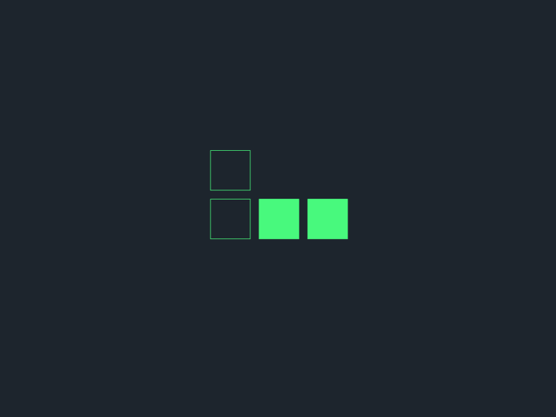 Smooth Square Animation animation design flat gif green line material move opacity outline ui ux