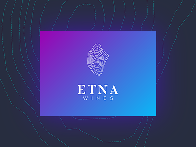 Etna Wines (Sicily) Logo branding concept gradient italy logo luxury minimal sicily wine