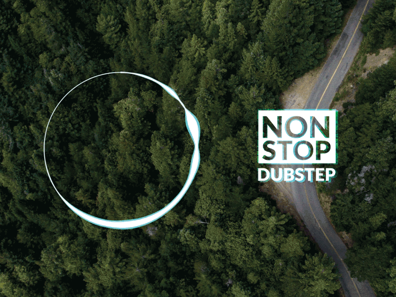 NonStop Dubstep Radial Audio Spectrum animation gif minimal motion music ui video youtube