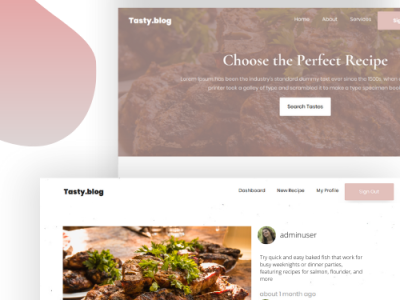 Tasty.blog Social Media Recipe App