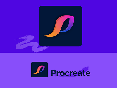 Procreate logo Redesign app app icon app logo branding design icon logo logo redesign logodesign procreate procreate art ui ux web design webdesign website