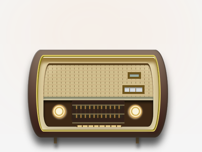 Retro Radio css design illustration oldschool radio retro