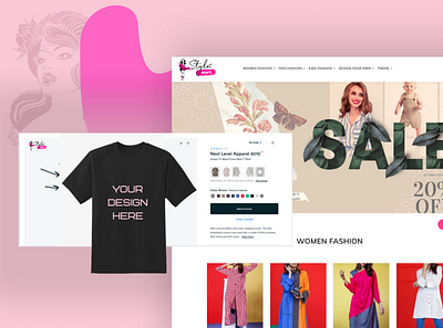 Ecommerce Custom Clothing Website Design design web design webdesign website