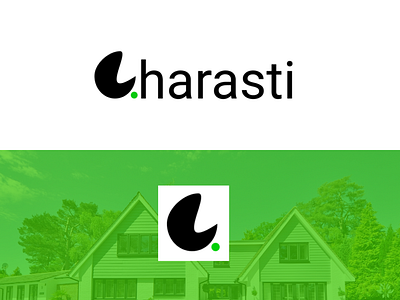 Gharasti Property Real Estate Website Logo Design