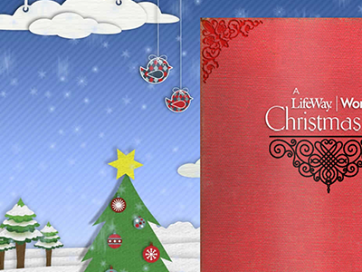 Christmas Digital Brochure book christmas cut paper design ebook layout