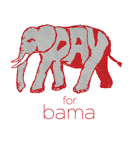 PRAY for bama alabama animal bama grey illustration logo pray red tornado