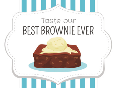 Our best brownie ever brownie packaging