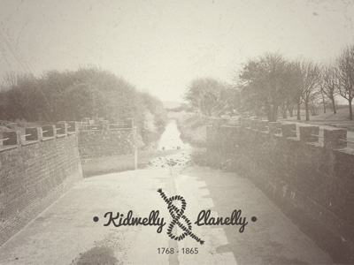 Kidwelly & Llanelly (Llanelli) Canal, Wales ampersand boat canal kidwelly knot llanelli llanelly logo old playoff rope vintage wales