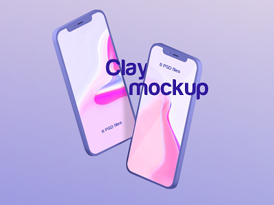 Clay Mockup 3d branding iphone iphone 13 mockup mockups screen screen mockup ui