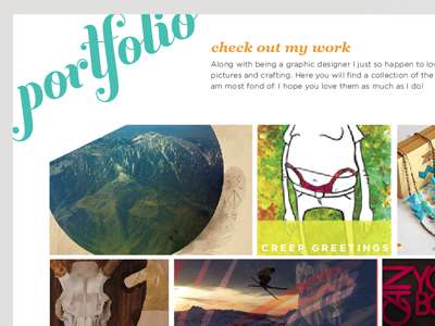 New Website - Rollovers art graphic designer portfolio show case site web site