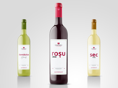 Intense Red - packaging project for wine brand bottle branding design graphic packaging type typography wine winery