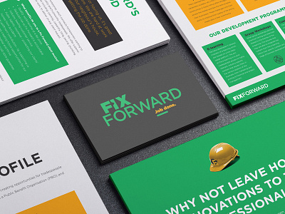 FAD Fix Forward Branding branding design typography