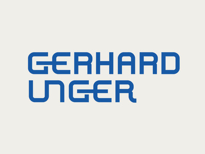 Gerhard Unger Logo Design branding design logo