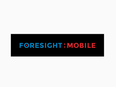 Foresight Mobile Logo Design brand styling branding design icon identity logo typography ui vector
